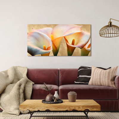 Floral Decorative Panel: Jewel Callas (detail) by Luca Villa - Wrapped Canvas Print