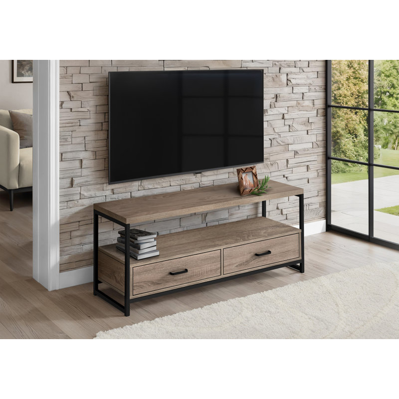 Braxtan TV Stand for TVs up to 48", Dark Taupe