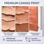Texture d'argile beige ondulée II - Tableau abstrait moderne encadré-130024204-139213481