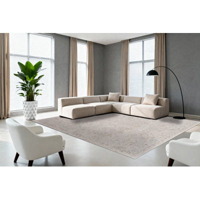 IRVING 5.3X7.7 15556-918 LT GREY/BEIGE