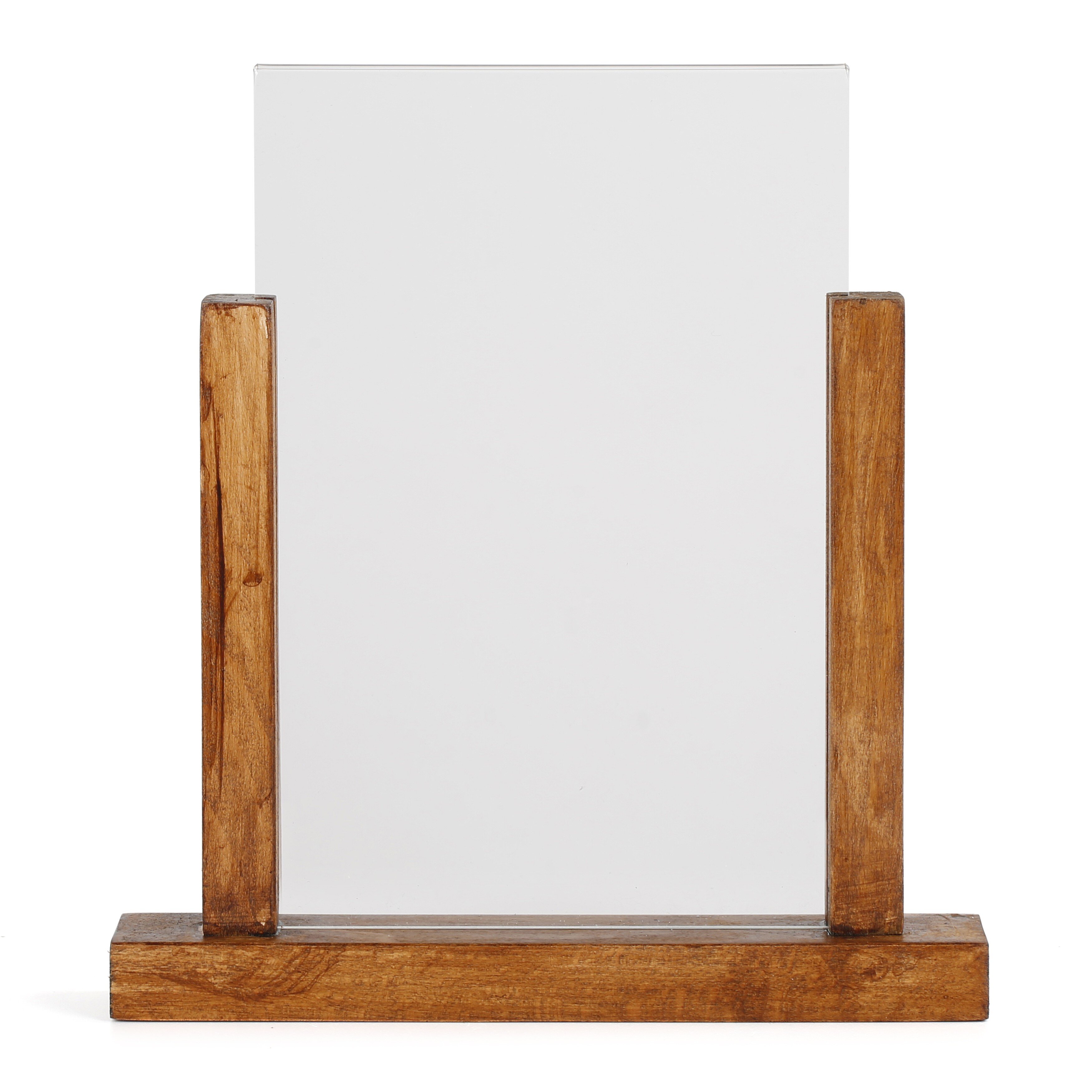 Menu Display Wood Base Double Sided Picture Frame A4 A5 For Table Top Sign  Holder Restaurants