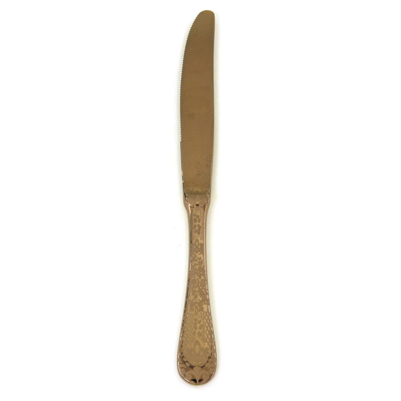 Casablanca Stainless Steel Dessert Knife, Bronzo