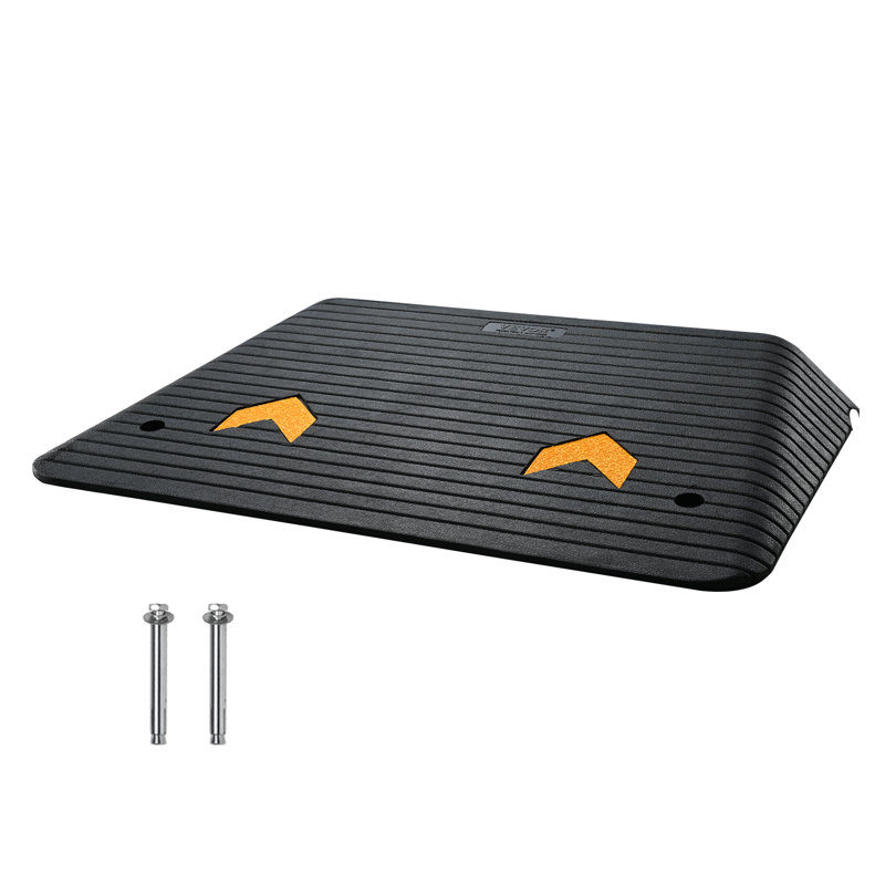 Rampe de seuil en caoutchouc VEVOR, H 4 po x l 24,4 po x L 35,5 po