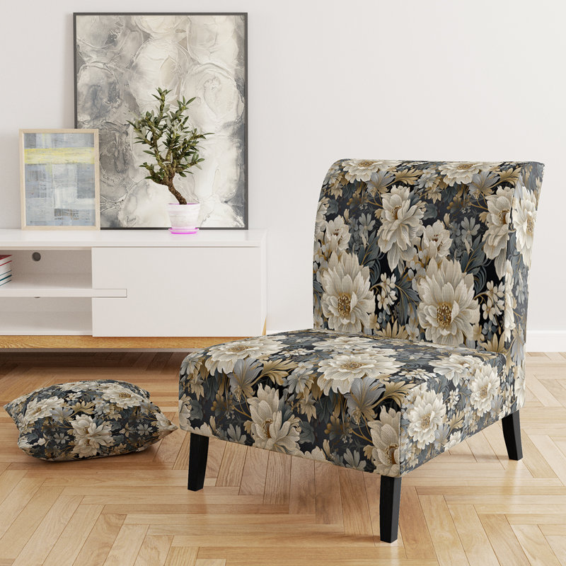 Fauteuil de chambre rembourré Flower Elegance