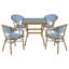 Caspri Wicker Patio Dining Set Table,