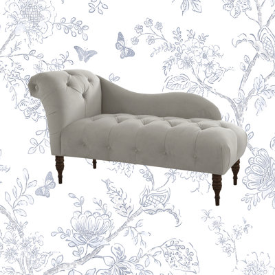 Chaise longue à accoudoirs roulés Angelica