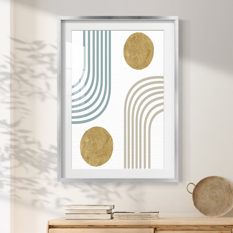 Millennium Arches -Framed Print, 28.5" H x 20.5" W, Silver