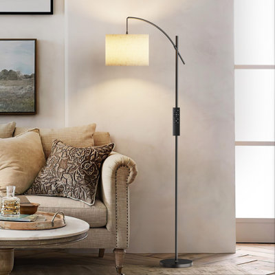 Arched Floor Lamp With Remote Control And Bulb Included