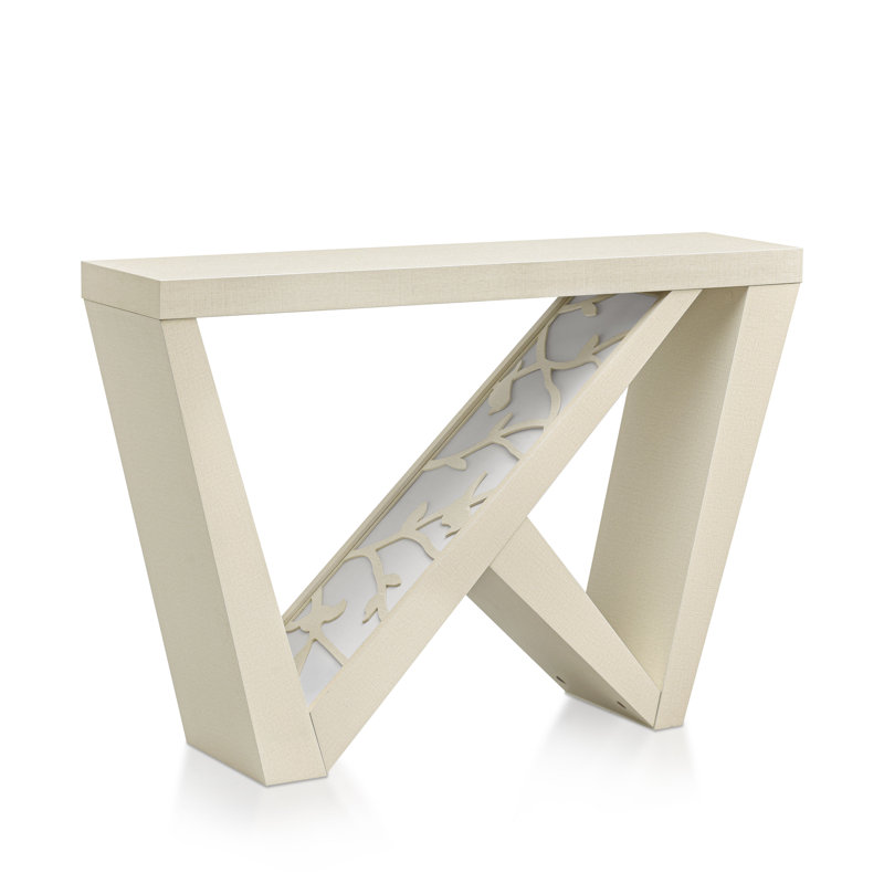 Marshes Console Table With LED Lighting, Cream