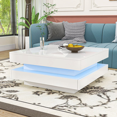 Coffee Table with LED Lights