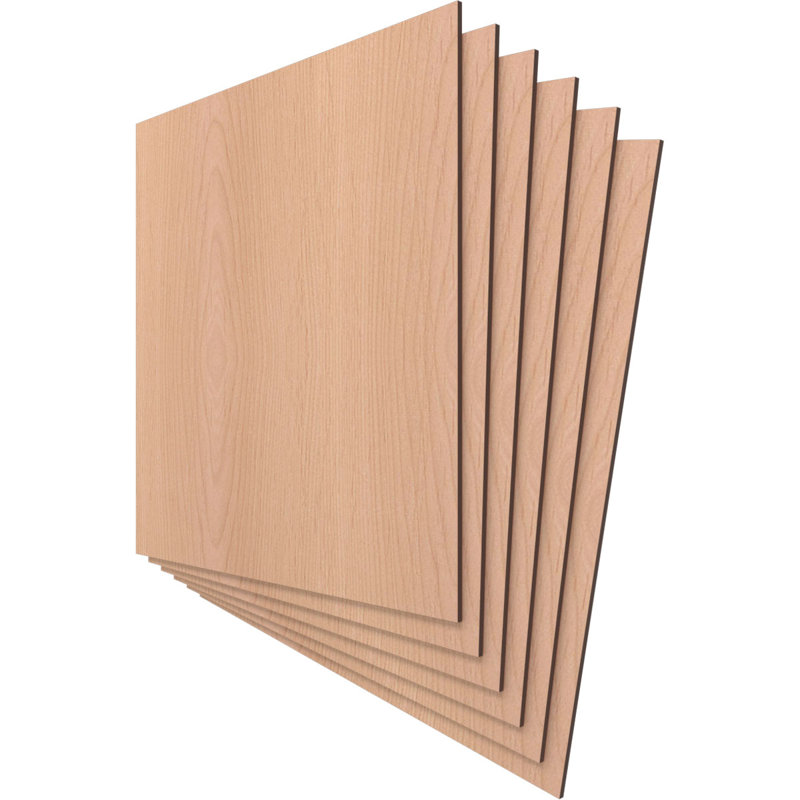Planches en bois, Aulne, H 23,75 po x l 23,75 po x P 0,25 po