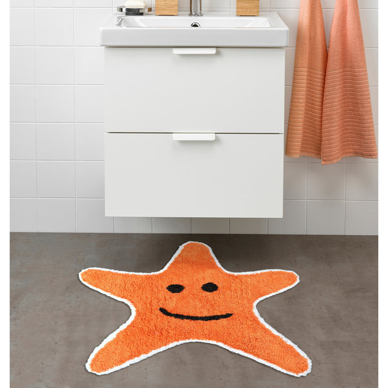 Koeppe Cotton Bath Rug, Orange