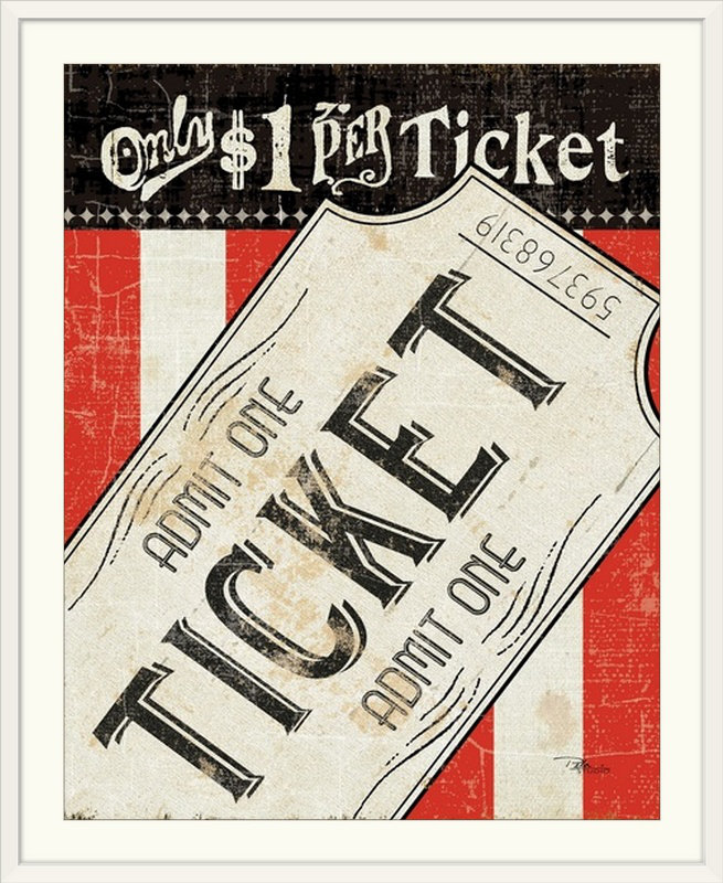 «iv rétro, annonce Movie Night, H 30 po x l 24 po x P 1,5 po, Toile