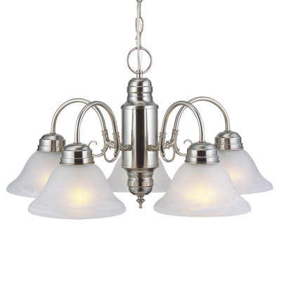 Sartain 5 - Light Dimmable Classic / Traditional Chandelier