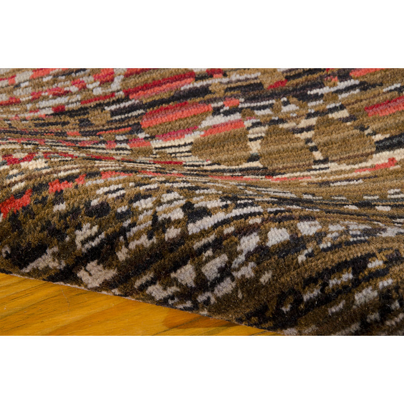 Tapis bleu / vert / rouge Denoila, Rectangle 8 pi 6 po x 11 pi 6 po