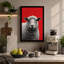 Sheep Portrait Modern - Wrapped Canvas-943259656-943259651