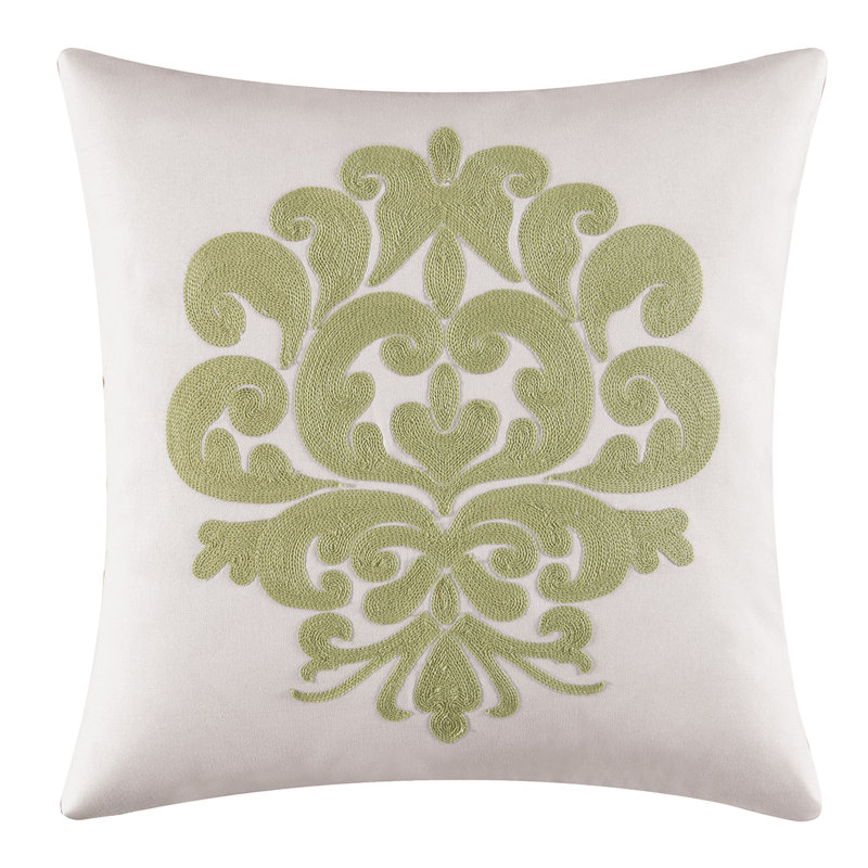 Providence Chain Stitch Pillow, Cucumber
