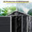 4 ft x 6 ft Outdoor plastic Storage Shed with floor