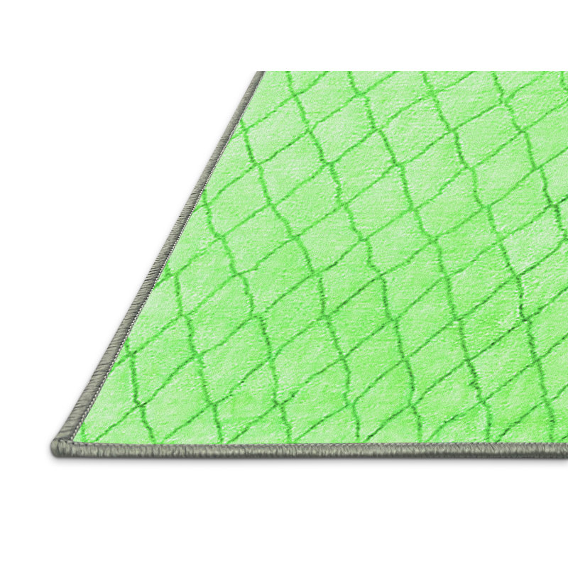 Harliee Washable Geometric Indoor Rug, Rectangle 8' x 12'
