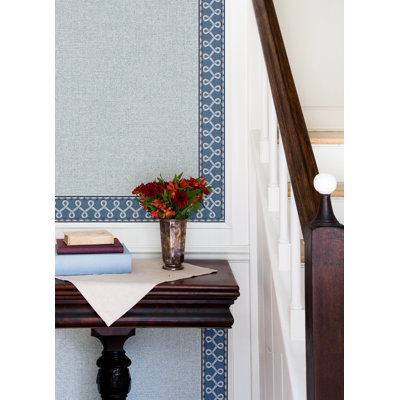 Bordure festonnée avec bordure bleue
