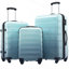 Valise extensible 3 pièces à roulettes Hardshell avec roulettes pivotantes et verrou TSA léger