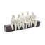 Sculpture abstraite de personnages assis