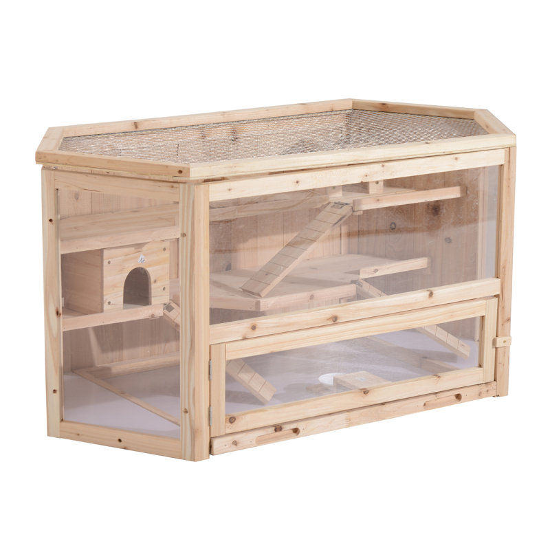 Cage pour animaux 3 niveaux Hannan