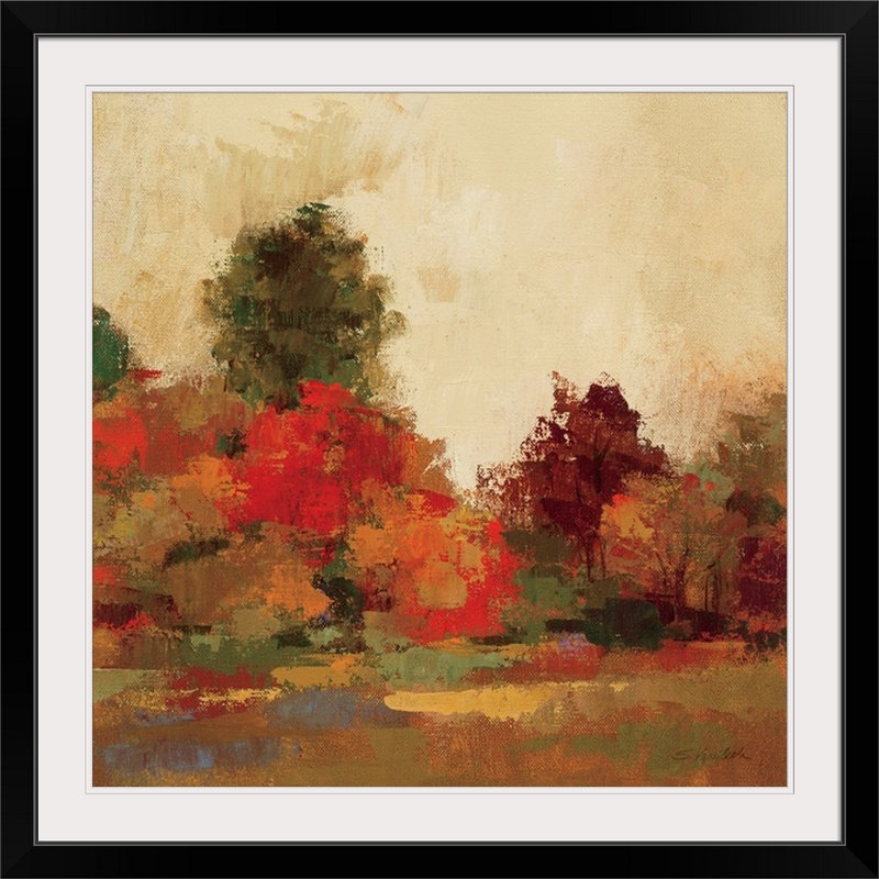 «Fall Forest III» par Silvia Vassileva - reproduction, H 35 po x l 35 po x P 1,5 po, Toile