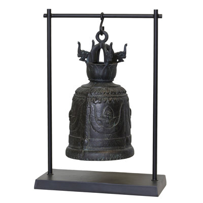 Cloche antique Tynes - vert-de-gris mat - noir mat