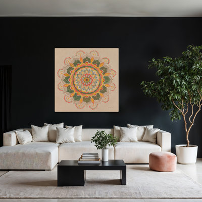 Earthy Mandala Bohemian Floral Art
