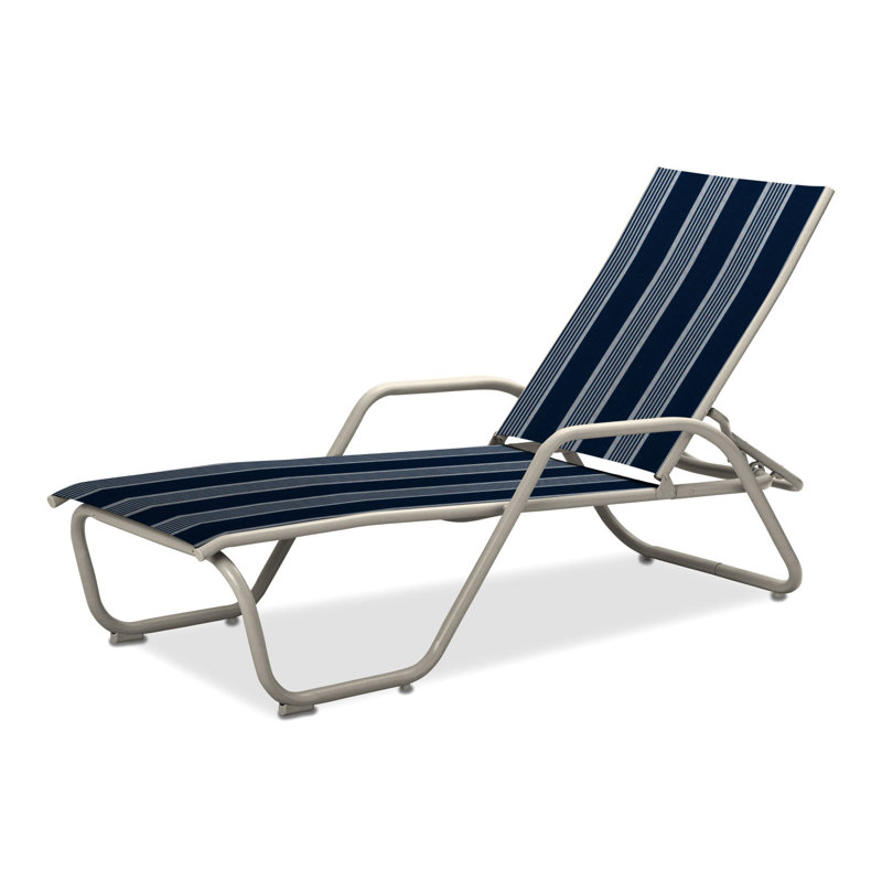 Chaise longue inclinable Gardenella, Gris chaleureux texturé, Nuit