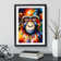 Monkey Portrait No.5 - Single Picture Frame Print