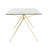 Lauryl Glass Top Metal Base Dining Table-26127515