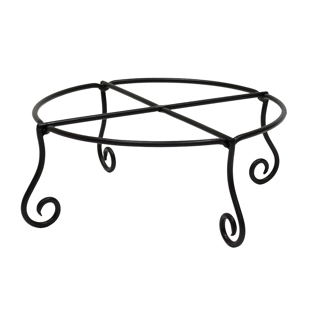 Varvara Metal Plant Stand Fleur De Lis Living Size: 6" H x 16" W x 14" D