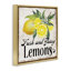  Art mural encadré frais et juteux citrons flottants par Creatif Belle
