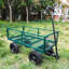 (Chariot de chariot à roues solide vert)-118414644