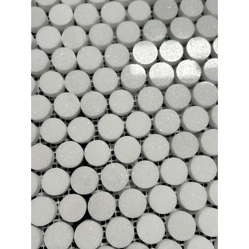 Thassos Penny Round Polished