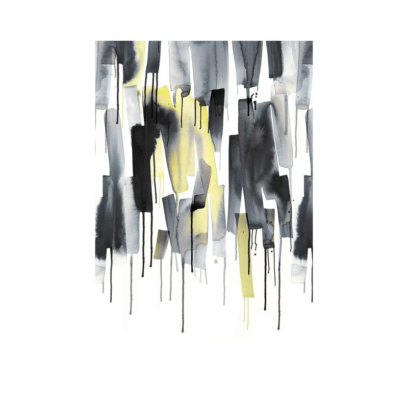 Watercolour Stripes Ultimating Grey - Wrapped Canvas Art Prints - Wrapped Canvas Gallery-Wrapped Canvas Giclée
