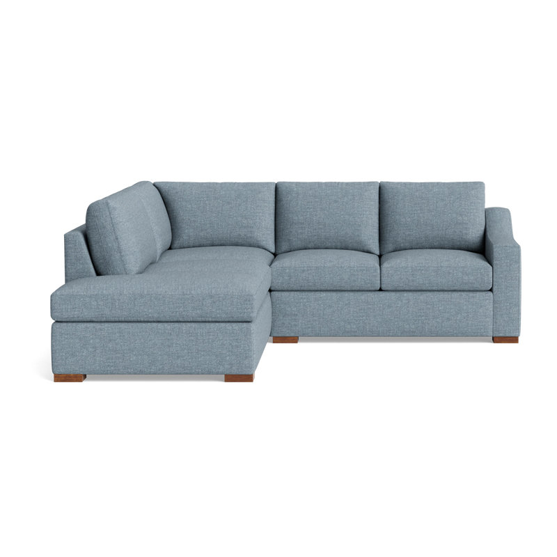 Lucca Sectional, Left Hand Facing, Performance Weave - Basil