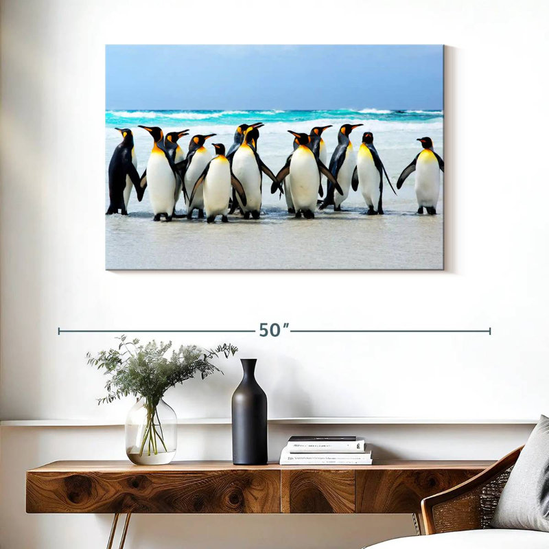 Crowle Penguins aux îles Falkland, H 26 po x l 39 po