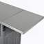 Îlot de cuisine pliable pour l'extérieur avec roulettes verrouillables, rangement et porte-serviettes pour la cuisson sur le patio, gris-1397328616