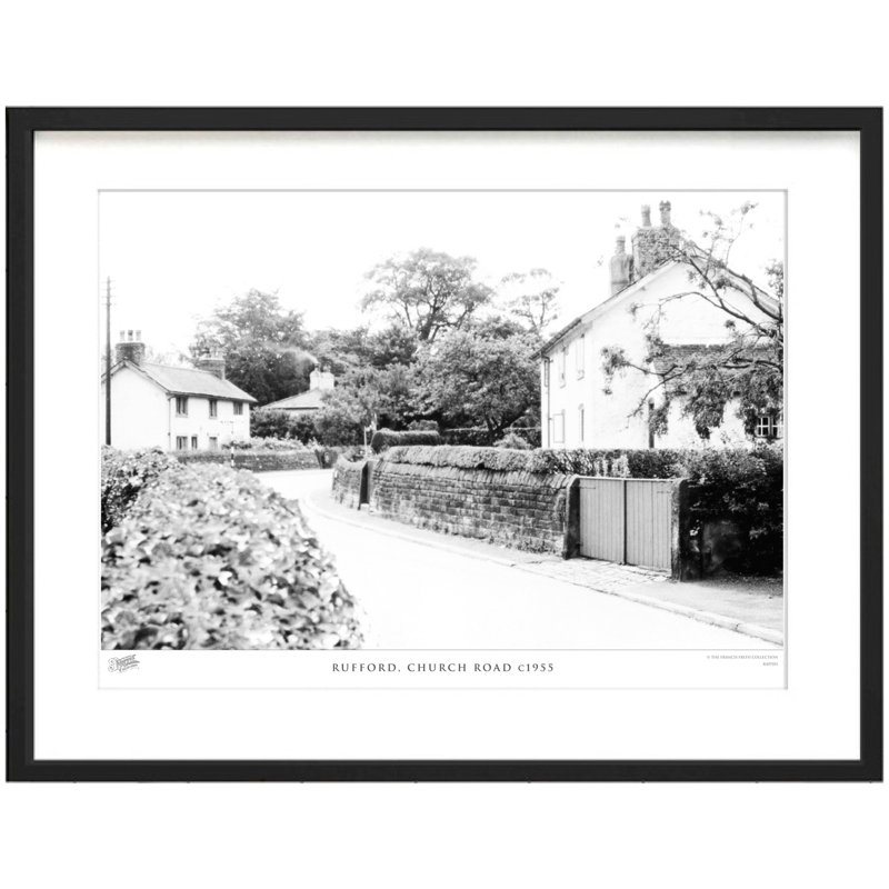 Rufford, Church Road C1955 - Single Picture Frame Print, 60cm H x 80cm W x 2.3cm D