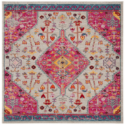 Katie Oriental Cream/Pink Area Rug