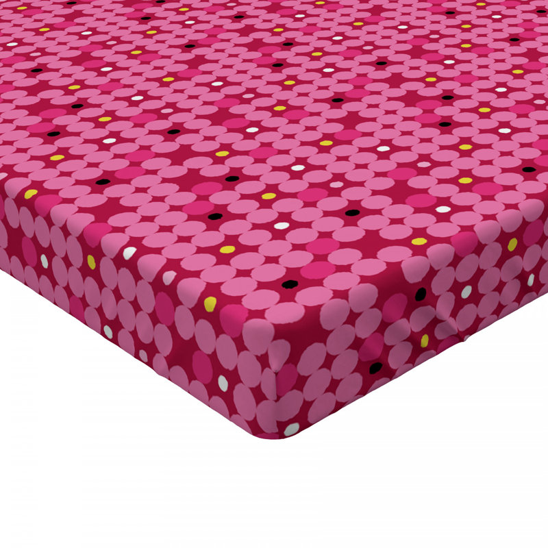 Microfiber Geometric Fitted Sheet, Queen Fitted Sheet