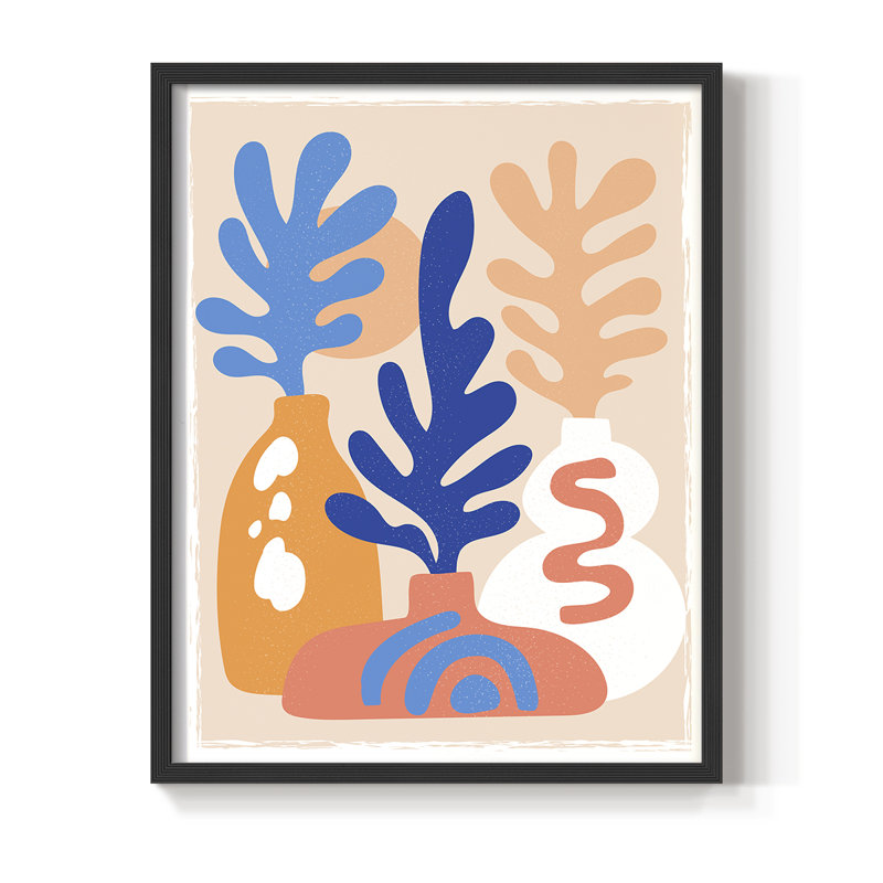 Matisse CECLXI, reproduction encadrée - bois massif, Noir, H 10 po x l 8 po