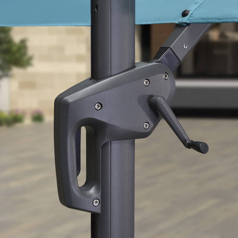 304cm Cantilever Parasol, Turquoise Blue