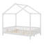 Lit double avec auvent, cadre de lit en forme de maison avec de hautes rampes, toit-830727329