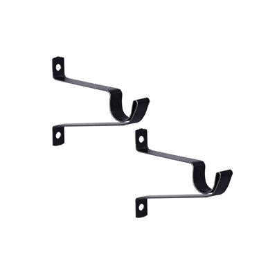 Wayfair Basics Mounting Bracket Set for 5/8" Diameter Curtain Rods, 1.9" Clearance