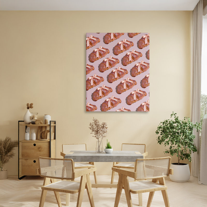 Croissants avec rubans, toile par Lish Creative, 40 x 30