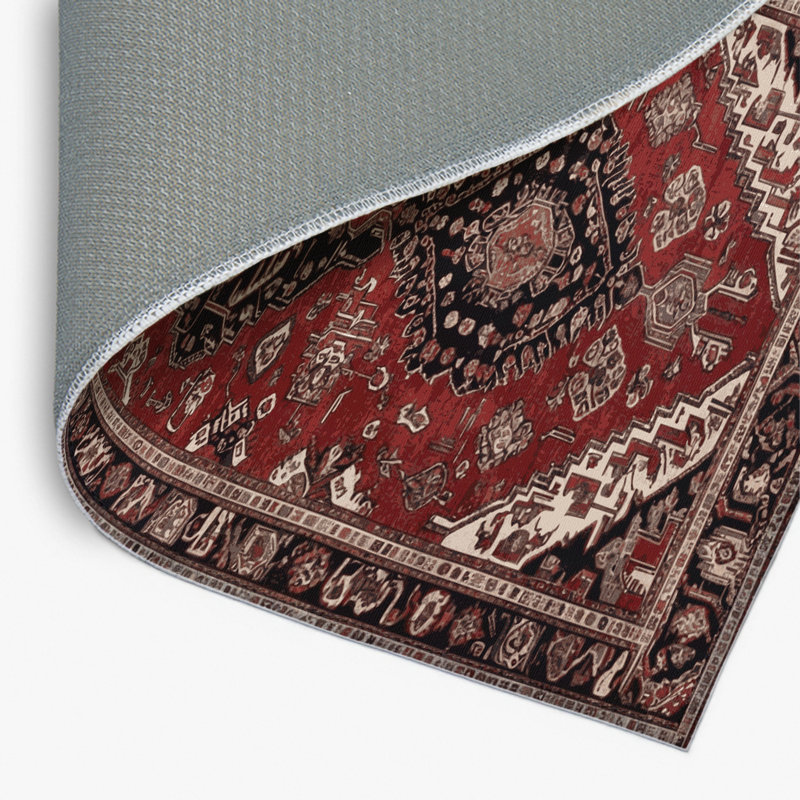Tapis turc intérieur et extérieur brun, Rectangulaire 8 pi x 10 pi